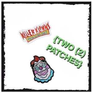NWT KILLER KLOWNS FROM•OUTER•SPACE PATCH SET OF 2!